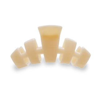 TELETIES classic medium hair clip in almond beige