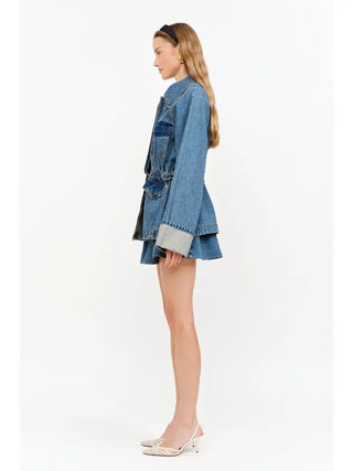 Millie Denim Jacket - Dark Wash