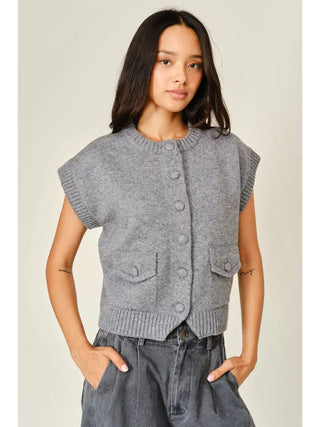 Sienna Sweater Vest Grey