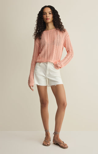 Z SUPPLY |  Upland Crochet Sweater Bellini
