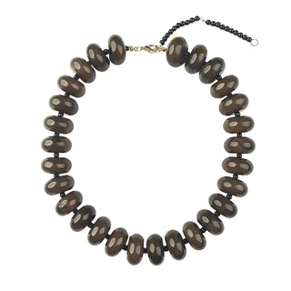 Gemelli | Bailey Chunky Beaded Necklace - Brown