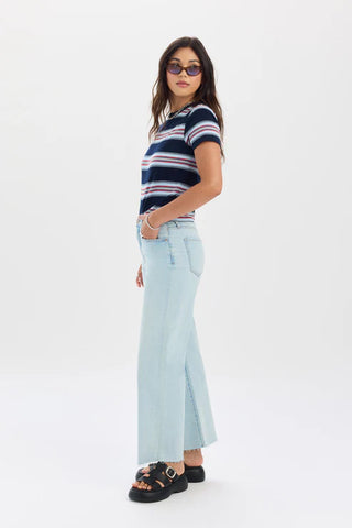 Daze | Pleaser High Rise Wide Ankle Detour Jeans