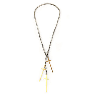 Gina Carmen | Finley Chain w/ Gold Cross Necklace