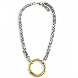 Gina Carmen | Halo Gold Plated Pendant Necklace