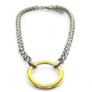 Gina Carmen | Halo Gold Plated Pendant Necklace