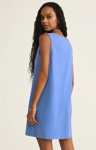 Z Supply | Sloane V-Neck Mini Dress Bay Blue