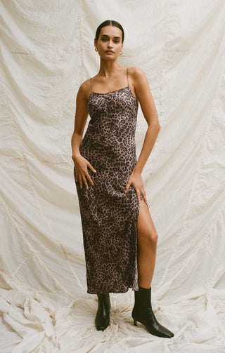 Z Supply | Cielo Leopard Midi Dress Desert Tan