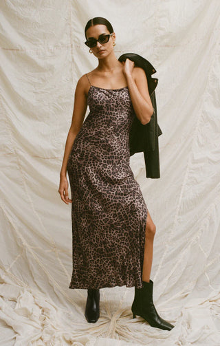 Z Supply | Cielo Leopard Midi Dress Desert Tan