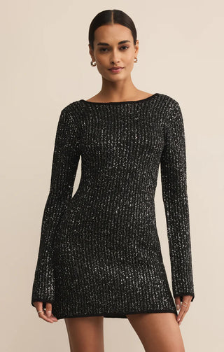 Z Supply | La Marca Sequin Mini Dress Black