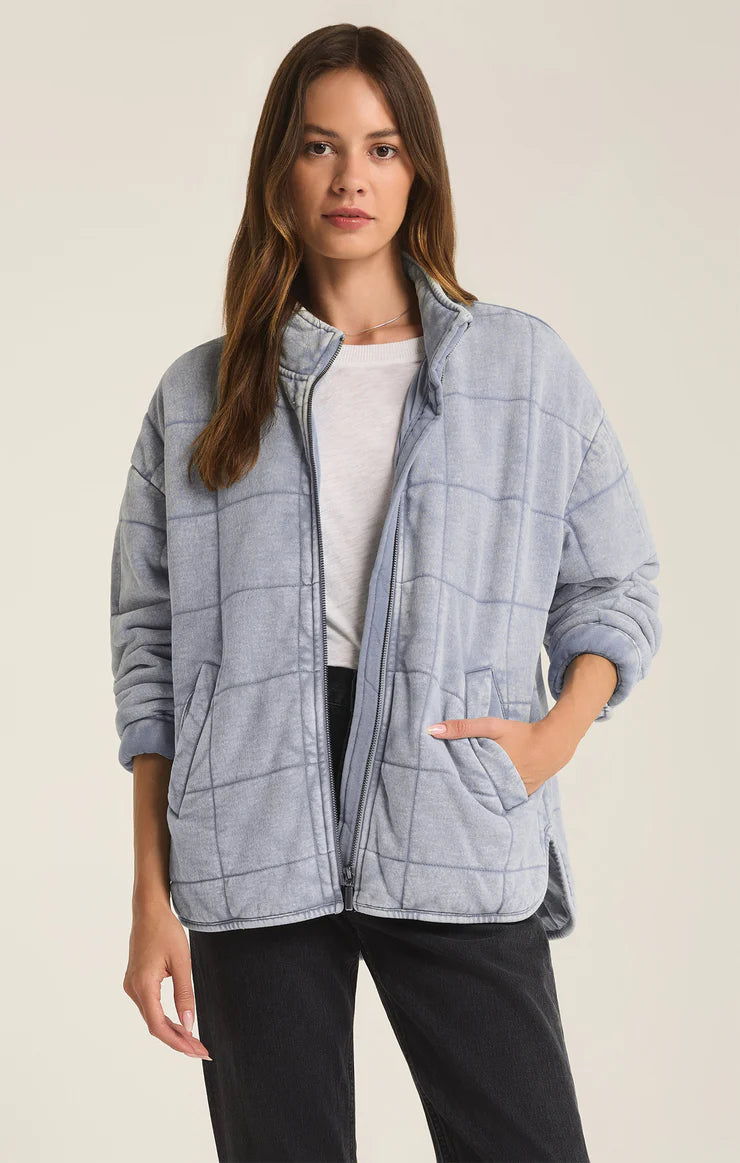 Z SUPPLY Bonfire Knit Denim Jacket Stella Ivy Boutique