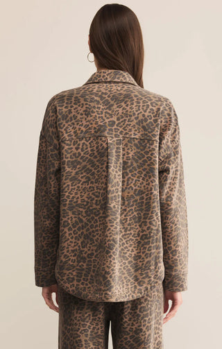 Z Supply | All Day Leopard Jacket Desert Tan