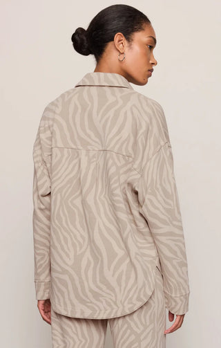 Z SUPPLY | All Day Knit Zebra Jacket Soapstone
