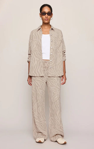 Z SUPPLY | All Day Knit Zebra Jacket Soapstone