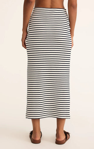 Z Supply | Ainslie Stripe Midi Skirt Eclipse