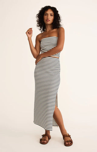 Z Supply | Ainslie Stripe Midi Skirt Eclipse