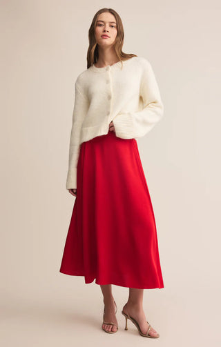 Z Supply | Northpointe Midi Skirt Festive Red