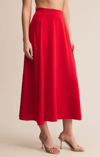 Z Supply | Northpointe Midi Skirt Festive Red
