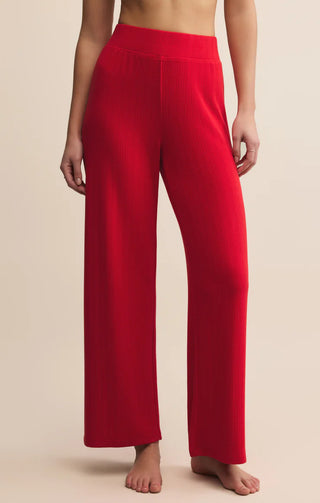 Z Supply | Luxe Pointelle Pant Festive Red