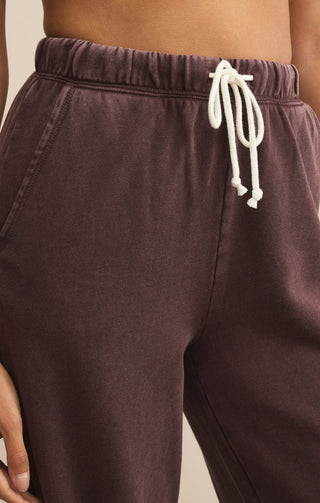Z Supply | Hunter Knit Pant Chocolate Cherry
