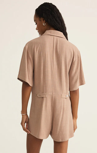 Z Supply | Marcell Romper Iced Coffee