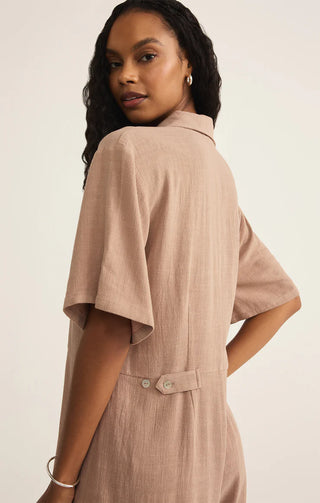 Z Supply | Marcell Romper Iced Coffee