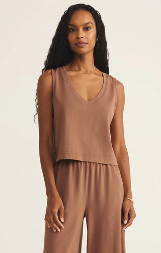 Z Supply | Sloan V-Neck Top Teakwood