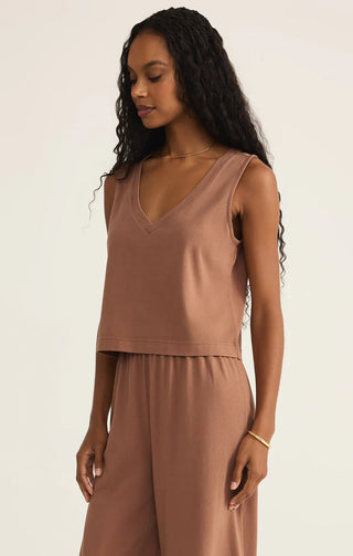 Z Supply | Sloan V-Neck Top Teakwood