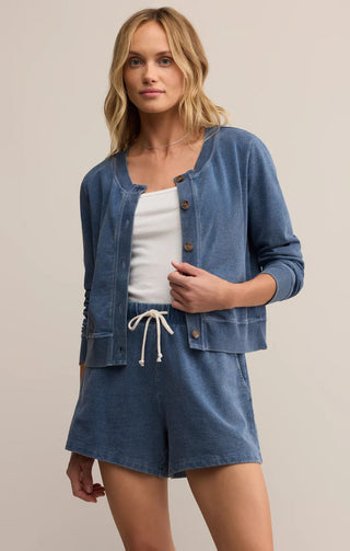 Z Supply | Daily Knit Denim Cardigan Vintage Indigo