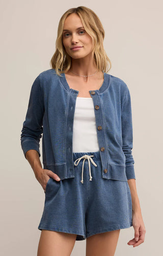 Z Supply | Daily Knit Denim Cardigan Vintage Indigo