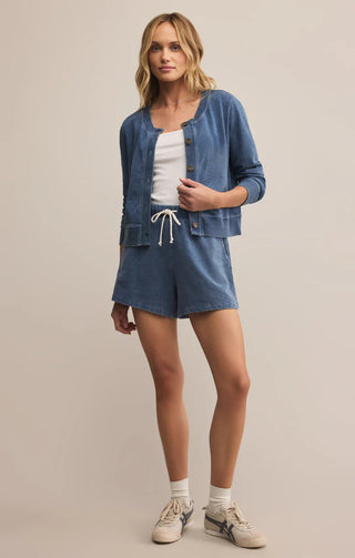 Z Supply | Daily Knit Denim Cardigan Vintage Indigo