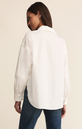 Z Supply | Elevated Poplin Shirt White