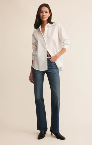 Z Supply | Elevated Poplin Shirt White