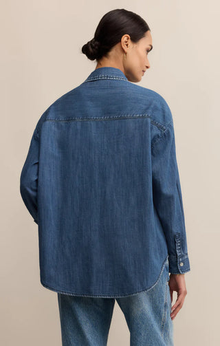 Z Supply | Atwood Denim Shirt Medium Indigo