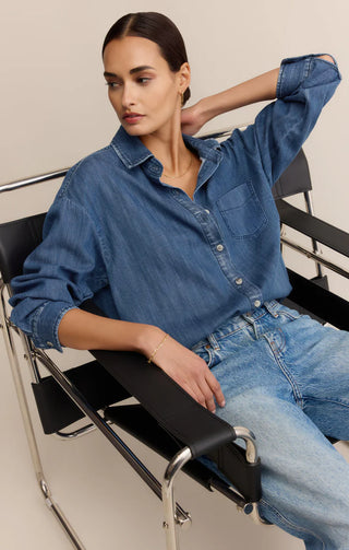 Z Supply | Atwood Denim Shirt Medium Indigo