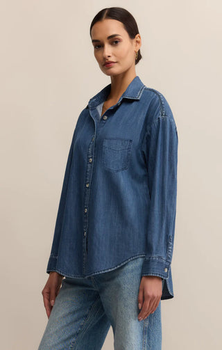 Z Supply | Atwood Denim Shirt Medium Indigo