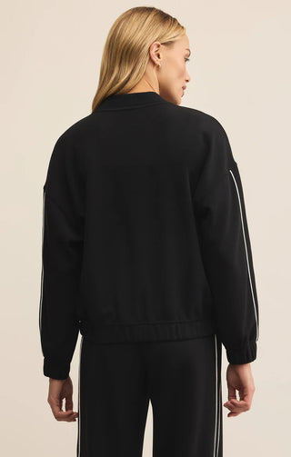 Z Supply | On Track Oversized Jacket Black