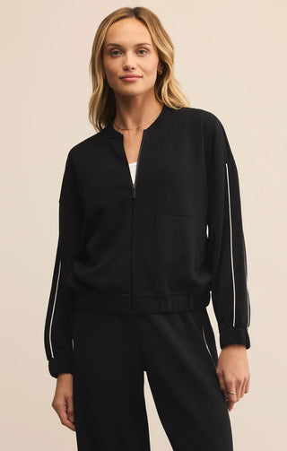 Z Supply | On Track Oversized Jacket Black