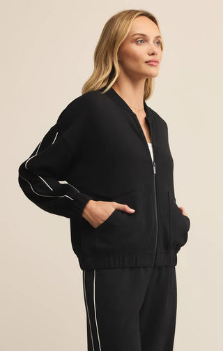 Z Supply | On Track Oversized Jacket Black