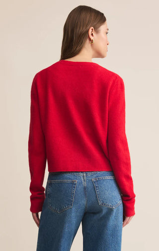 Z Supply | Medina Cozy Cardigan Festive Red