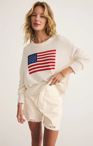 Z Supply | Sienna Patriot Sweater in Sea Salt