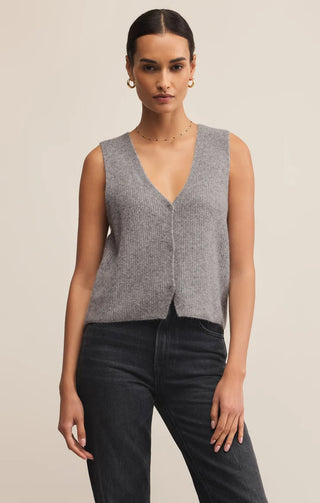 Z Supply | Bryce Sweater Vest Medium Heather Grey