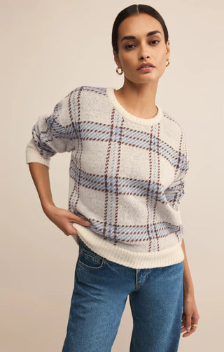 Z Supply | Junction Plaid Sweater Natural