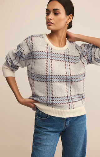 Z Supply | Junction Plaid Sweater Natural