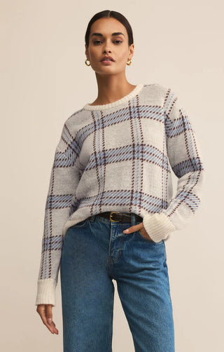 Z Supply | Junction Plaid Sweater Natural