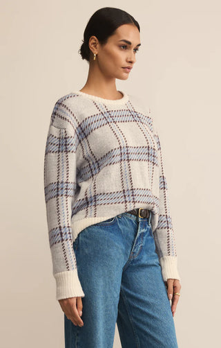 Z Supply | Junction Plaid Sweater Natural