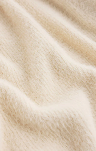 Z Supply | Sadira Fluffy Crop Cardigan Warm White