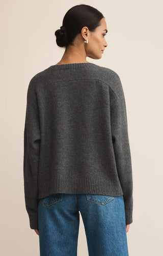 Z Supply | Eloise Sweater Charcoal Heather
