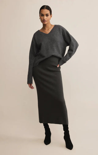 Z Supply | Eloise Sweater Charcoal Heather
