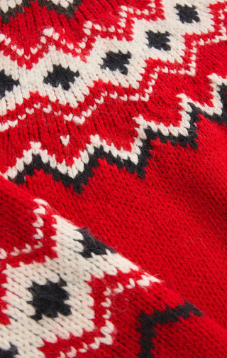 Z Supply | Adornment Fair Isle Sweater Festive Red