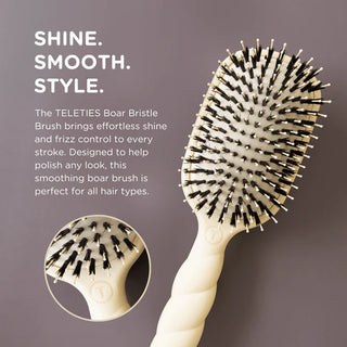 TELETIES | Boar Bristle Hair Brush Tan